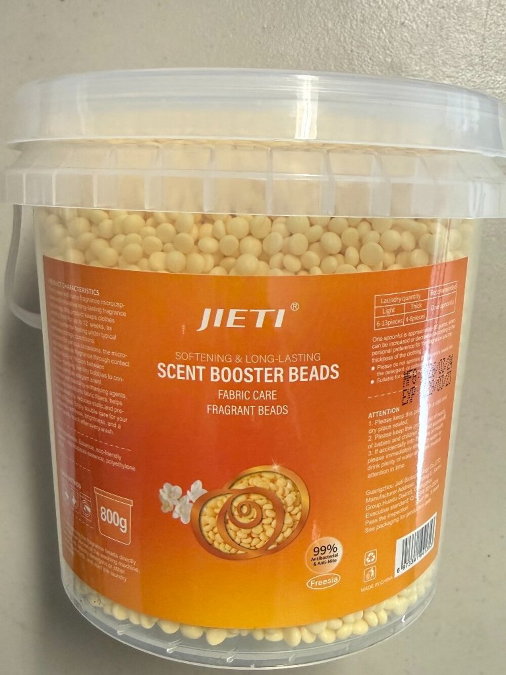 SCENT BOOSTER BEADS FABRIC CARE FRAGRANT BEADS NEW SEALED 800G